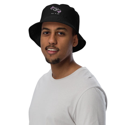 Ohayo World - Black Organic Bucket Hat